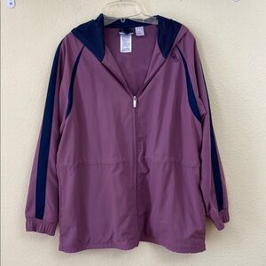 Reebok Purple and Navy Hooded Jacket
